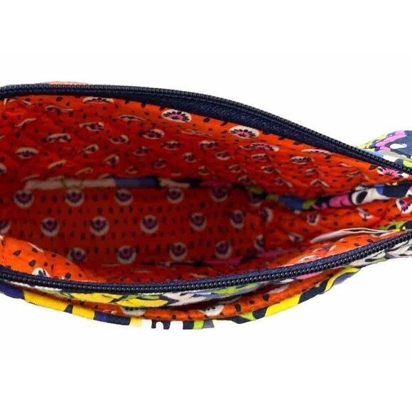 Vera Bradley Bag Rio Carryall Crossbody Quilted Purse Yellow Green Floral Zipper - Picture 5 of 7